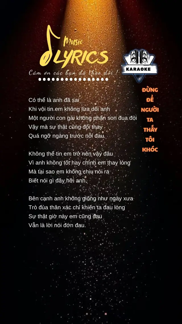 Đừng để người ta thấy tôi khóc #nhachay #xuhuong #lyrics #nhaccover #nhactamtrang 