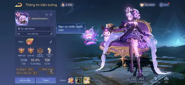 acc chuyên nữ khủng siu xinh ạ #xuhuong #lienquanmobile #passacc #xuhuong #lienquanmobile 