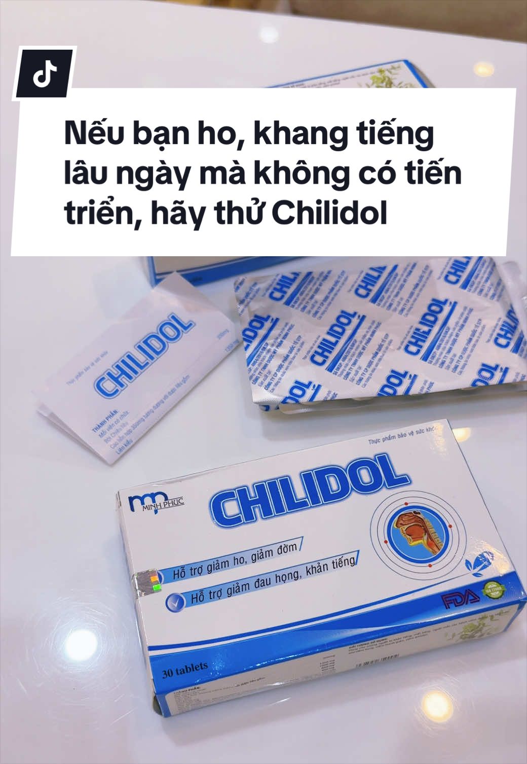 Khàn tiếng, Ho đờm, ho khan, rát họng làm bạn muốn phát điên lên?” Thì dùng ngay Chilidol này nha. #kenhcuathao87 #ho #khantieng #chilidol #vienngamho 