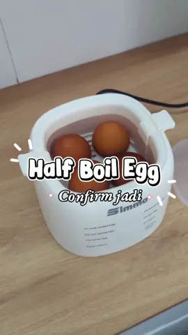 Buat telur separuh masak jadi mudah dengan alat ni. Dah tak terlajak jadi telur rebus dah. #eggboiler #pengukustelur #simmoeggboiler 