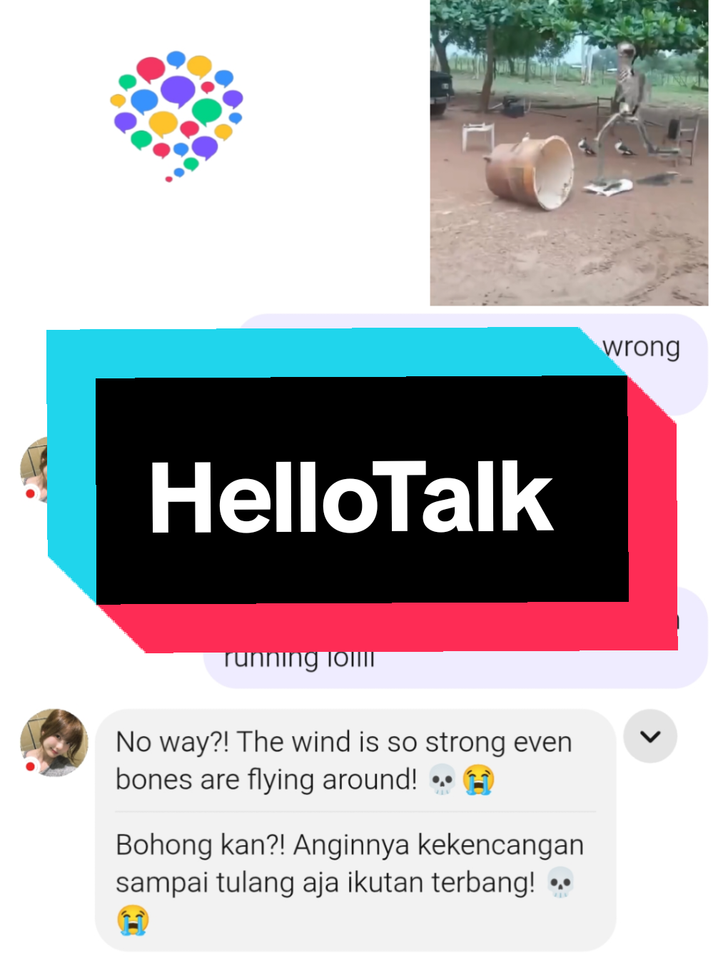 random banget sumpah 😭😭 #HelloTalkFriend #Languagepartner 