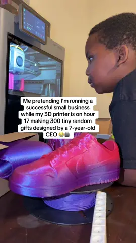 The way my son have been printing cool stuff I think it’s time to start putting everything up for sale in our store lol. #3dprinting #printing #diyproject #smartkid #fyp 
