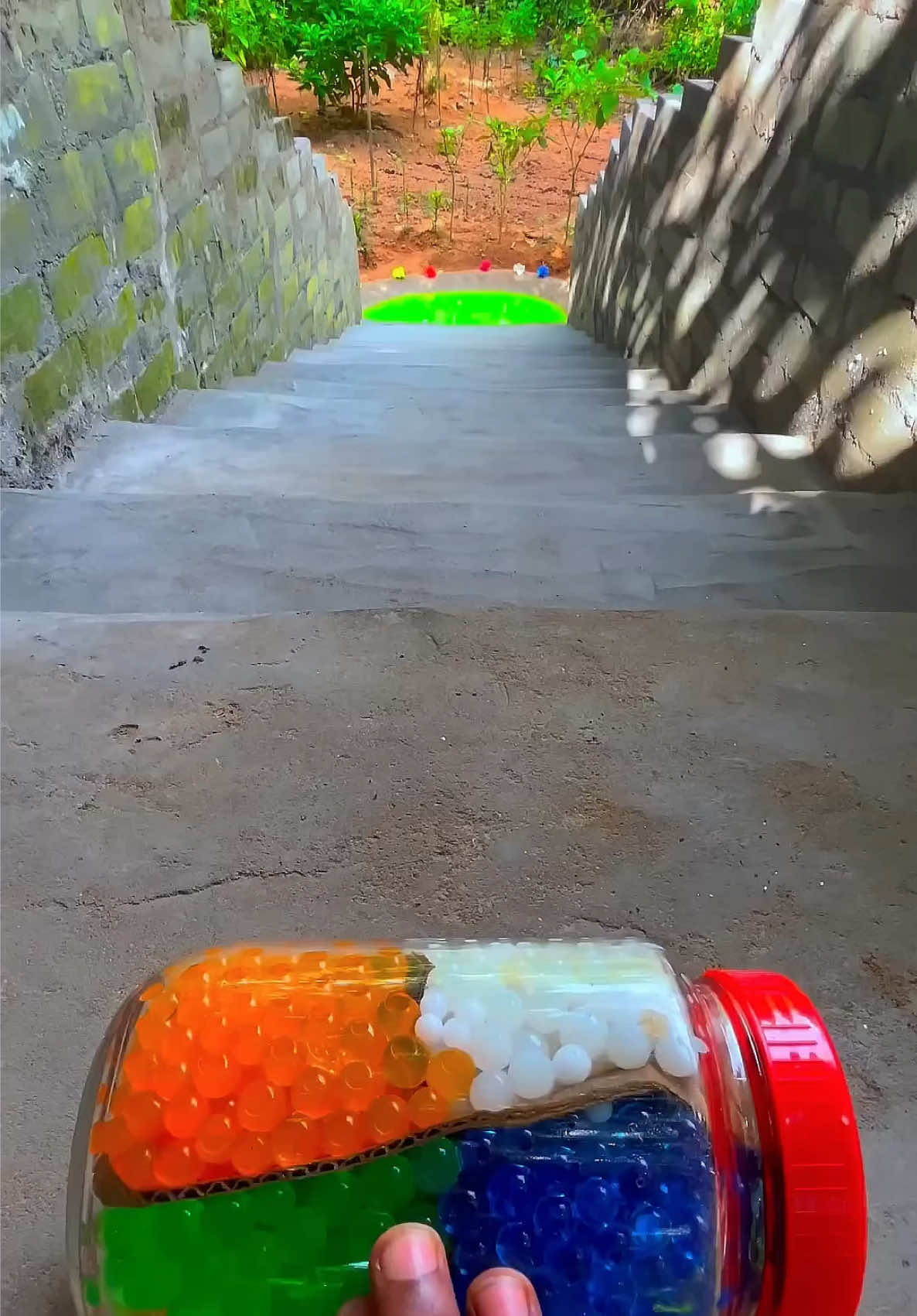 #Bottlebreaking  #satisfying  #relaxing  #asmr  #bottleonstair 