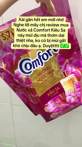 Dùng mùi này xong mê luôn, quần áo thơm kiểu sang, thơm dai nhưng ko bị gắt nha mấy mom 🥰🥰 #nuocxavai #comfort #huongnuochoa #tiktokxuhuong #dodunggiadinh 