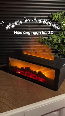 Máy tạo ẩm ngọn lửa 3D decor phòng #homedecor #nghiendecor #reviewdecor #nhadep #xuhuong 