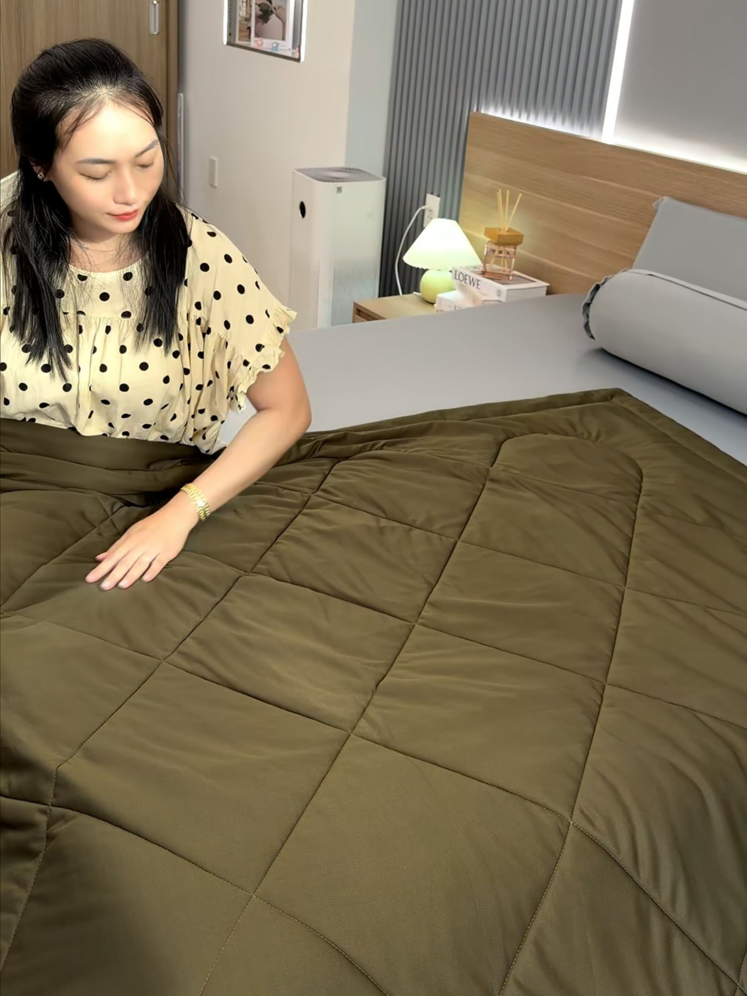 Hè thì mua chăn thun lạnh mà đắp nha mấy bà #thaoanhbedding #changagoidem #gathunlanh #gagoi #xuhuong