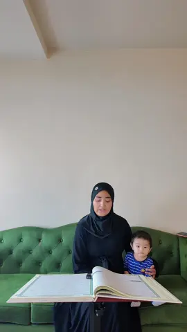 With my little baby 🖤 #momandbaby #quranrecitation #qurantime #momlife #muslimah 