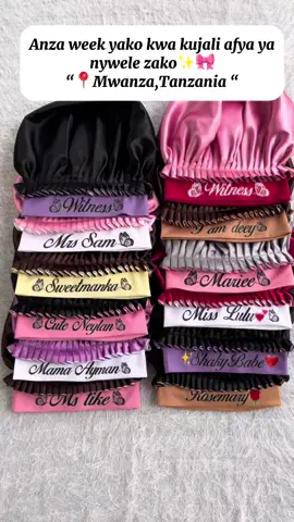 “Jali nywele zako kwa kutumia bonnet nzuri za satin kutoka @chicbyniah” 🎀CUSTOMIZED 3 IN 1 HAIR BONNETS🎀 PRICE:Tsh 20,000/= 📍Mwanza,Tanzania 📞0743713148(WhatsApp & Normal Calls)            “KARIBUNIII” #fypシ゚ #haircare #Satinbonnet #BonnetsMwanza 