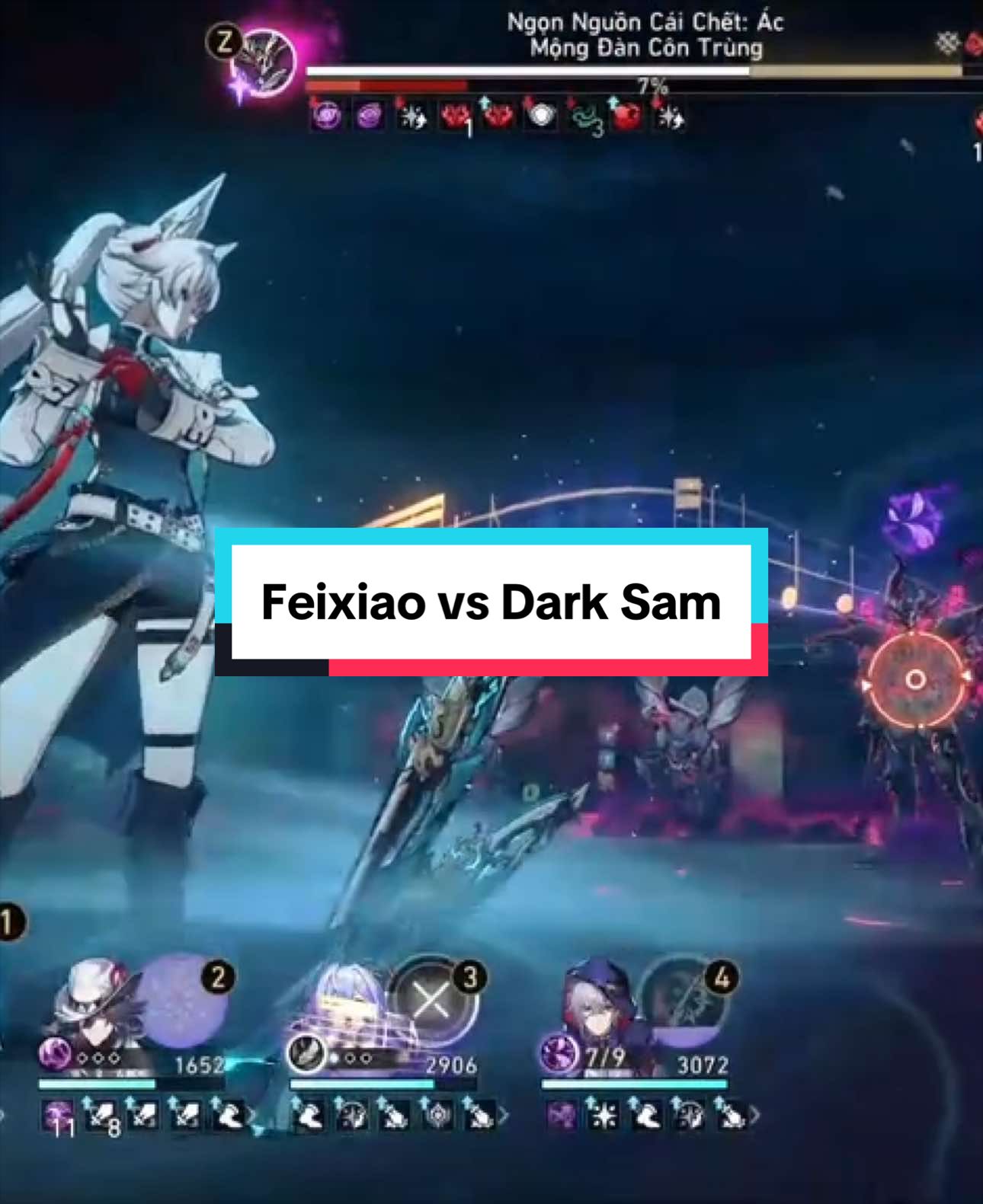 MoC 12 v4.2 : Feixiao e0s0 vs Dark Sam 14M HP 0 cycle #hsr #hsrcreators #HonkaiStarRail #Feixiao #Ashveil