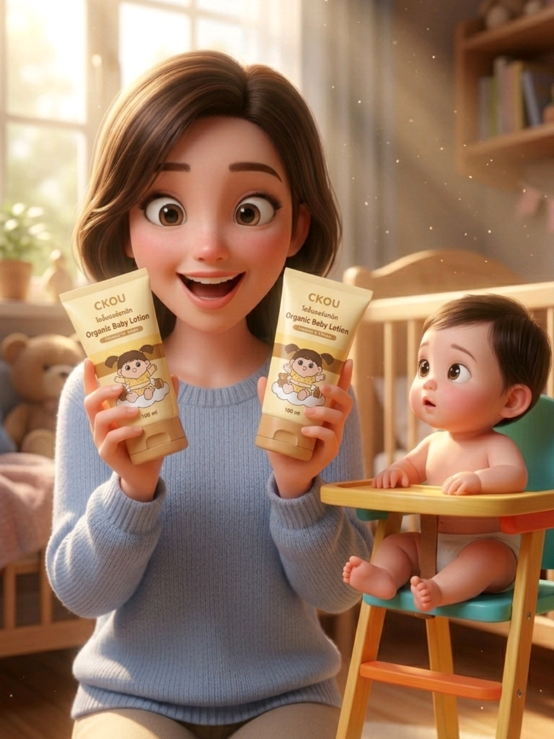 แม่ๆ คะ! ใครยังไม่ได้ลอง CKOU Organic Baby Lotion ถือว่าพลาดมาก! โลชั่นออร์แกนิกสำหรับผิวลูกน้อย มีวิตามินและสมุนไพรบำรุงให้ผิวนุ่มชุ่มชื้น แถมตอนนี้มีโปรเด็ด ซื้อ 1 แถม 1 ด้วยนะ ของจะหมดแล้วจริงๆ รีบกดเลย! #CKOU #OrganicBabyLotion #โลชั่นเด็ก #ผิวแพ้ง่าย #snareshopstudio 