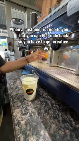 Have fun sipping your iced latte Karen😙 Just kidding we love all of our customers🩷  #Thecornercafehomeofphatfoods #viralcafe #snallbusinesstiktok #karen #baristatok 