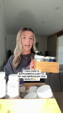 nothing guarantees better quality eggs but there are things we can do part of a healthy diet and lifestyle to try and better our overall health and egg health.  My list of supplements: - Naturobest pre conception multi - ubiquinol 600mg - Omega 3  - Melatonin 5mg - Womens microflora probiotic - L-Argine - Acetyl L Carnitine  - NAD  - NMN  - Lipoec acid  - NAC - Resveratrol  - Iron  - Vitamin D #infertility #ivf #supplements #ttcjourney #ttccommunity 