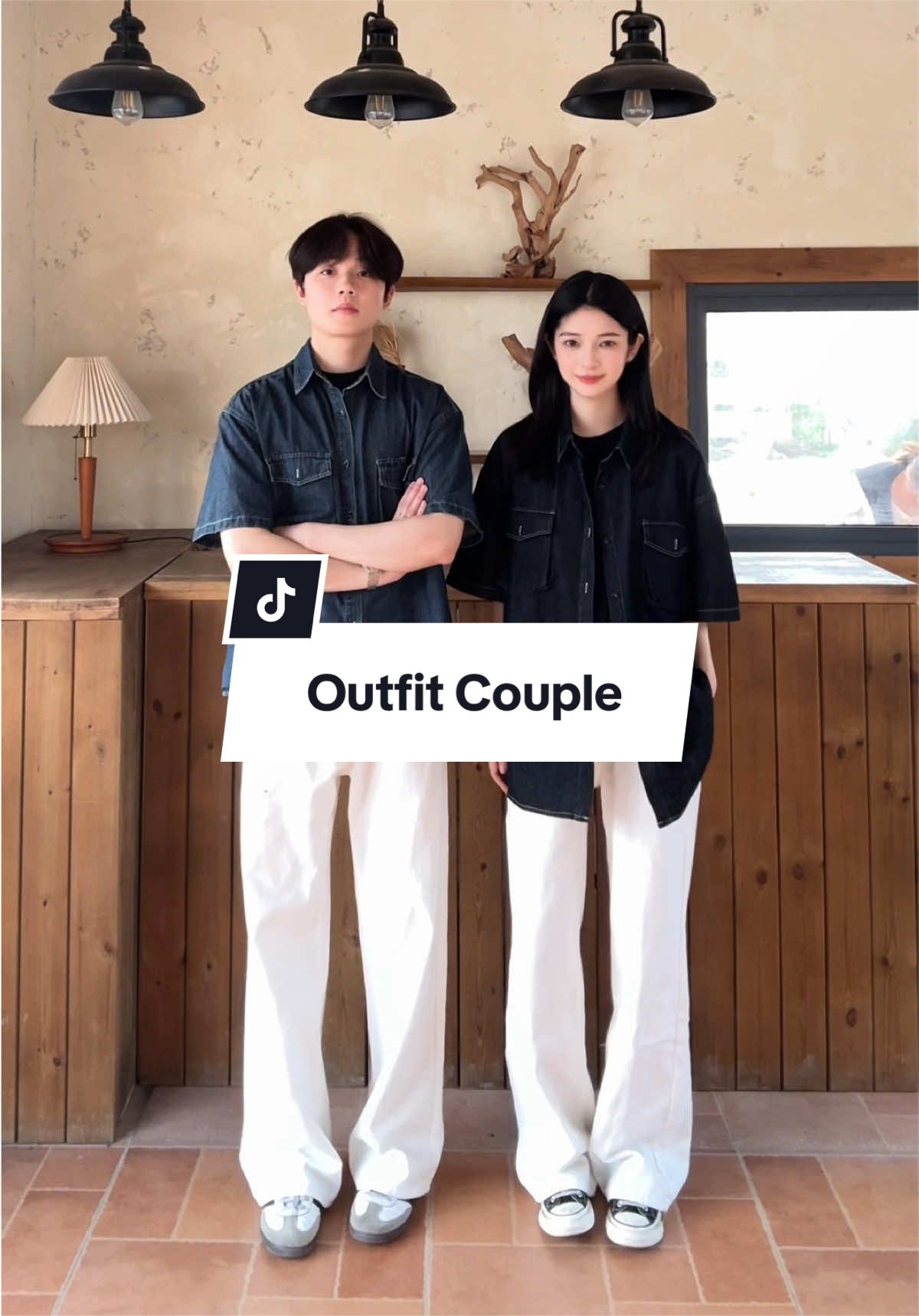 1m78/1m66 Fitcheck cùng sơmi jean 💕 #outfitideas #minimalist #phoidonam #coupleoutfit #xuhuong 