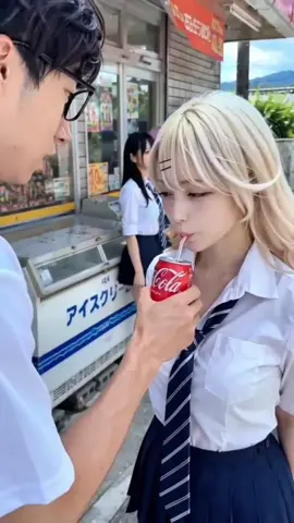 Why did she drink it immediately? #iribitarigalnimanko #anime #otaku #douyin 