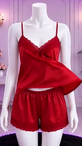 ( 40-65kg ) SET ĐỒ NGỦ PHI LỤA 2 DÂY CÓ TĂNG ĐƯA PHỐI REN XINH #xuhuongtiktok 