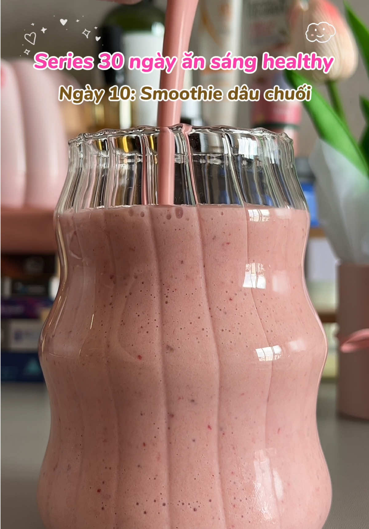 Thiệt là mê bộ màu của 7 công thức smoothie tuần tiếp theo trong series 30 ngày 😋 #healthybreakfast #smoothie #SelfCare #fyp #eatclean 