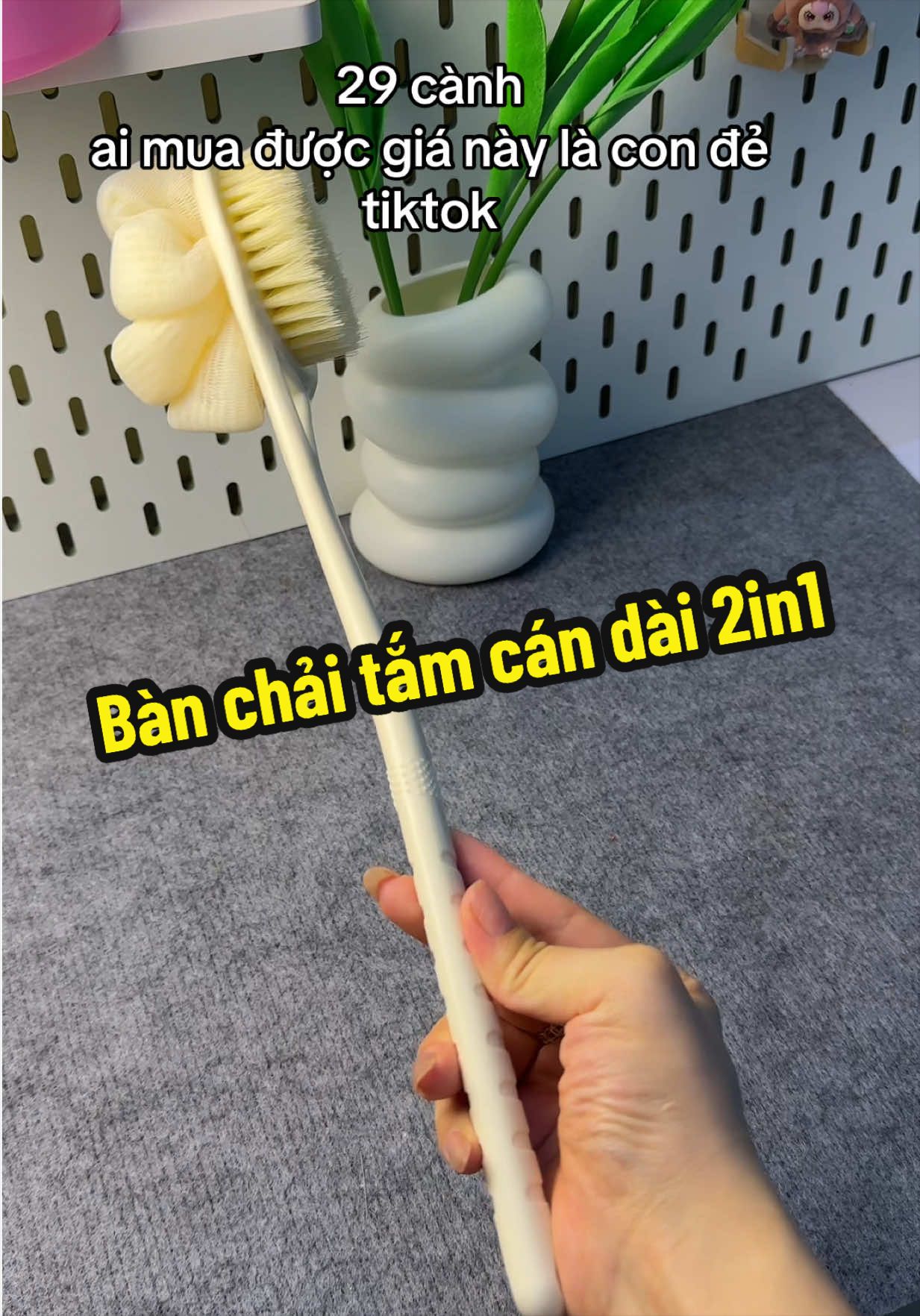 Bàn chải tắm cán dài #banchaitam 