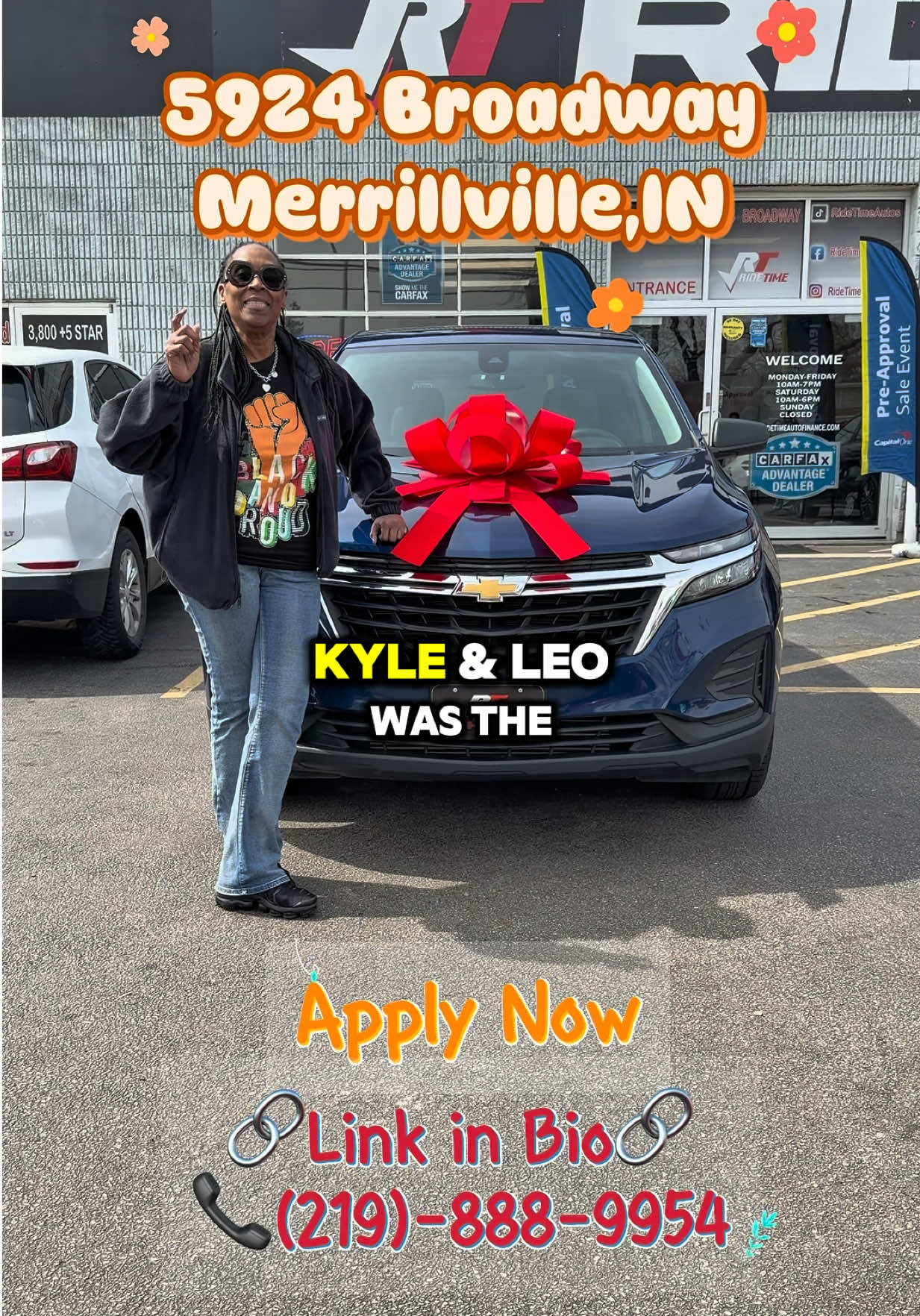🚨YOUR NEXT CAR IS RIGHT HERE 🚨 No perfect credit? No problem. New job? That’s okay. Been told “no” before? This is your YES. At Ride Time Broadway, we do things differently. ⚡ Same-day approvals ⚡ Real financing options ⚡ Vehicles ready RIGHT NOW If you’re serious about driving, we’re serious about approving. 🚗 SEE WHAT’S AVAILABLE TODAY: https://ridetimeautofinance.prod.overfuel.com/inventory 💥 WHY PEOPLE CHOOSE US: 🔥 ZERO to $500 Down 🔥 All Credit Welcome 🔥 APR Rates Starting at 5% (with approved credit) 🔥 Payments built around YOU 📝 APPLY NOW — DON’T WAIT: https://ridetimeautofinance.prod.overfuel.com/creditapp 📞 CALL NOW: 219-888-9954 #ridetime #fyp #ridetimemerrillville #usedcars 