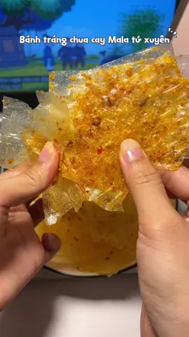Bánh tráng chua cay Mala tứ xuyên #banhtrangmalatuxuyen #xuhuong #tiktokshop #anvat #fyp 
