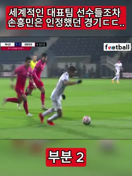 부분 2 - 세계적인 대표팀 선수들조차 손흥민은 인정했던 경기ㄷㄷ.. #TikTokCampaign #Soccer #globalfootball #soccerplayer #socceredit
