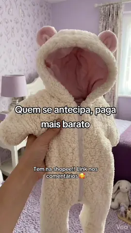 Macacão ovelha bebê quentinho. #macacaoquentinho #achadinhosdashopee #afiliadoshopee #fyp #foryou 