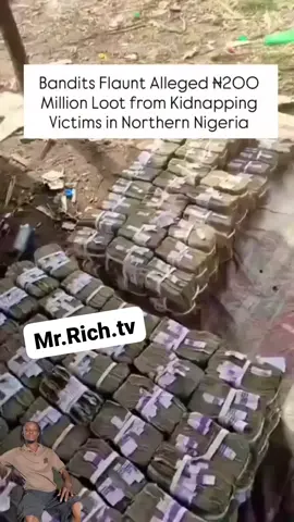 200million naira ransom displayed by Band!t ir Nigeria. #2027Elections #politics #TinubuMustGo #nigeria 
