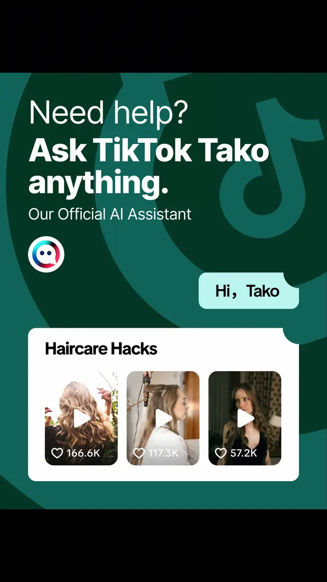 From haircare tips to hairstyle inspo, TikTok’s AI assistant Tako helps you level up every look.  #AskTikTokTako #TakoTaughtMe #AskTako #TikTokTako #Tako