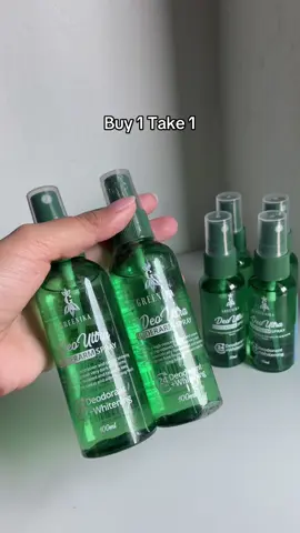 BUY 1 TAKE 1 Greenika DEOULTRA Spray 100ml #deoultrawhiteningspray #greenikaunderarmspray #greenika 