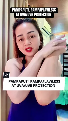 Replying to @RODY Kung problema niyo ang hindi pantay na puti, itong gamit ko ang itry niyo. Instant puti at flawless ang coverage niya. Nakakaputi with consistency of use. #bodysunscreen #sunscreen #skinever #uvprotection #glowingskin 