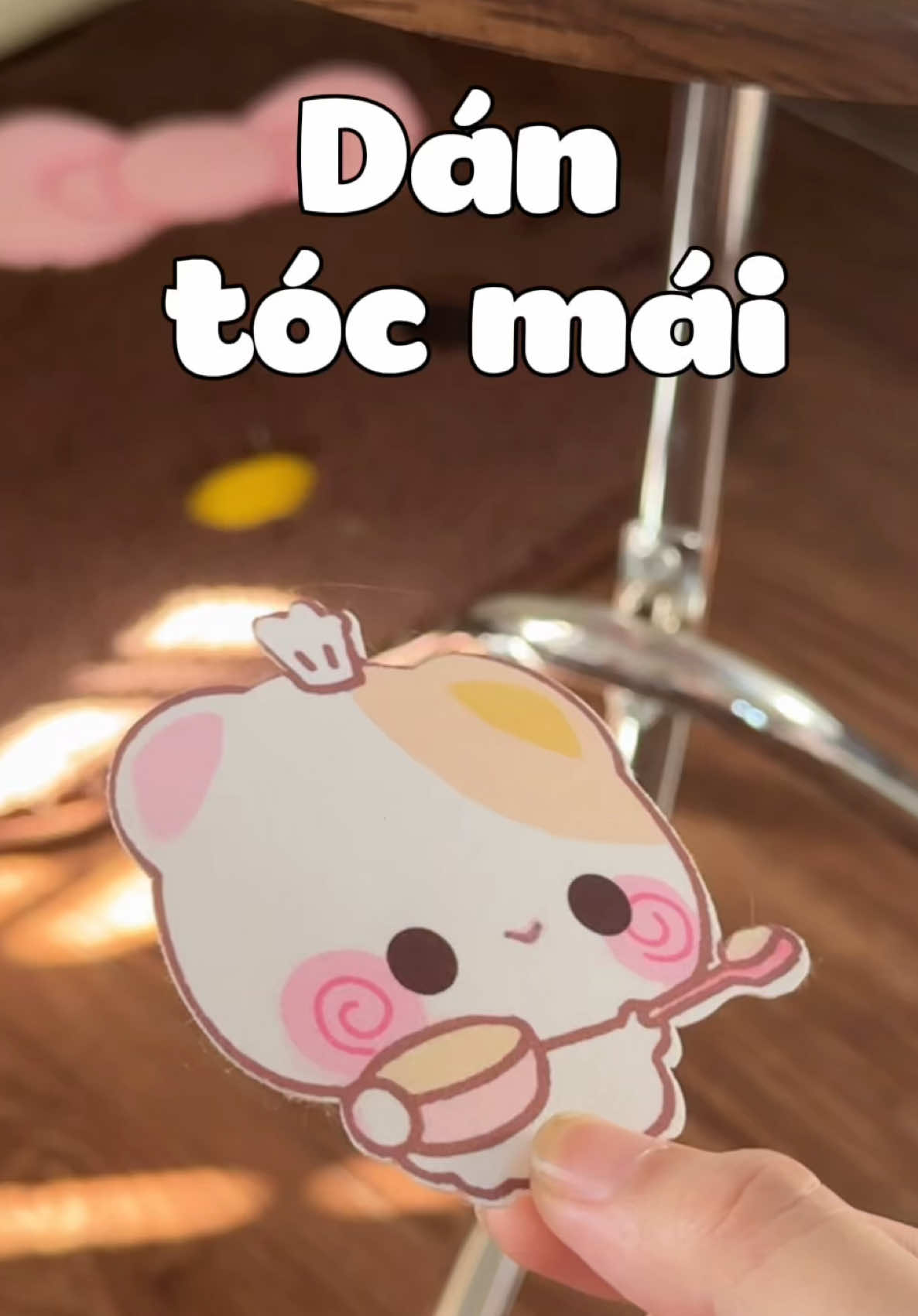 Miếng dán tóc mái cute #miengdantocmai #miengdantoc #phukientoc #4u 