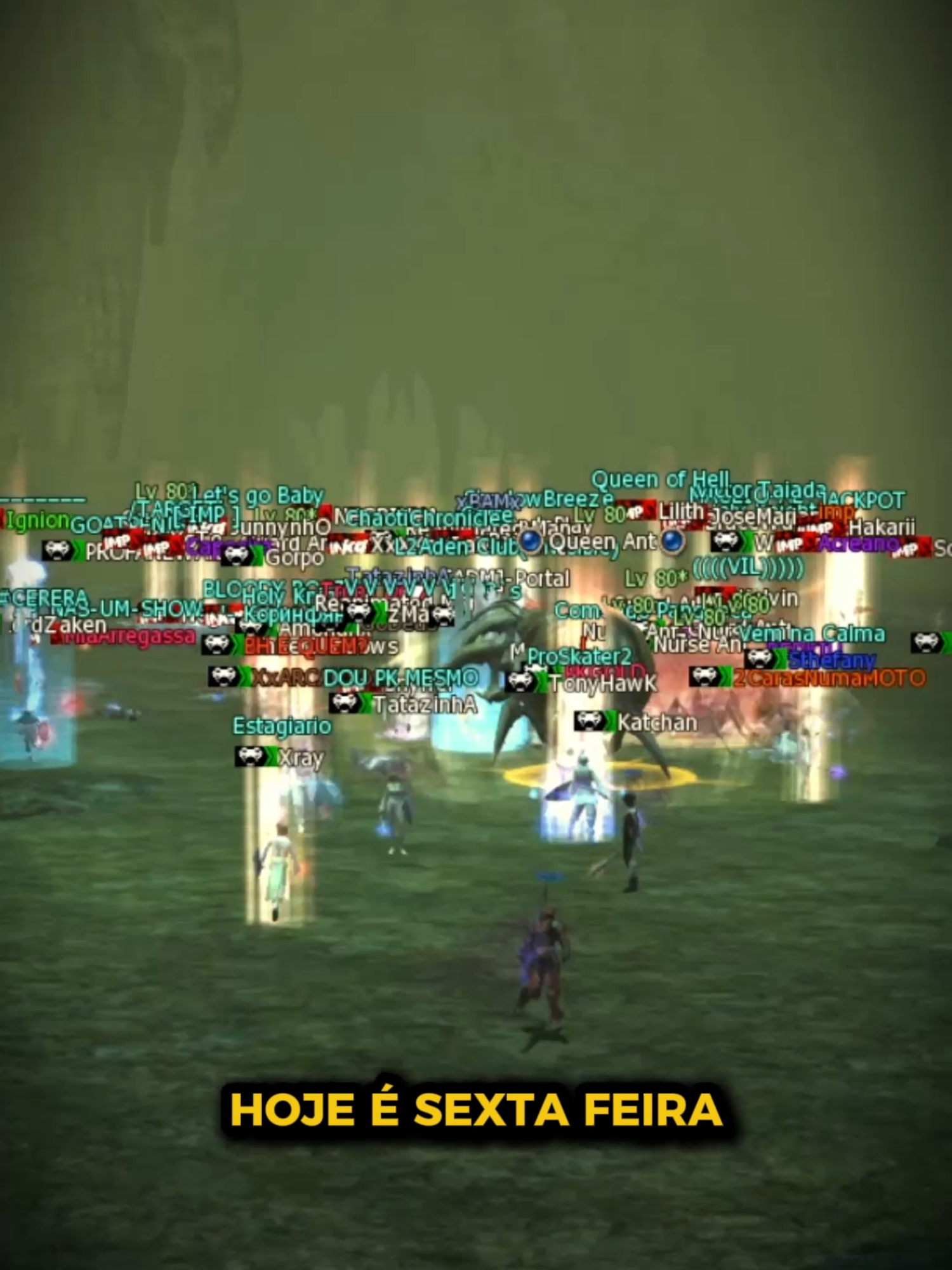 Finalmente sexta-feira. 🍻 E hoje é dia de dar PK em novato, dia de buffar tudo errado e reclamar da classe que joga, dia de ir pro boss e hitar o membro do próprio clan, dia de criar um char novo e pedir adena em Giran, dia de encantar o item porque 