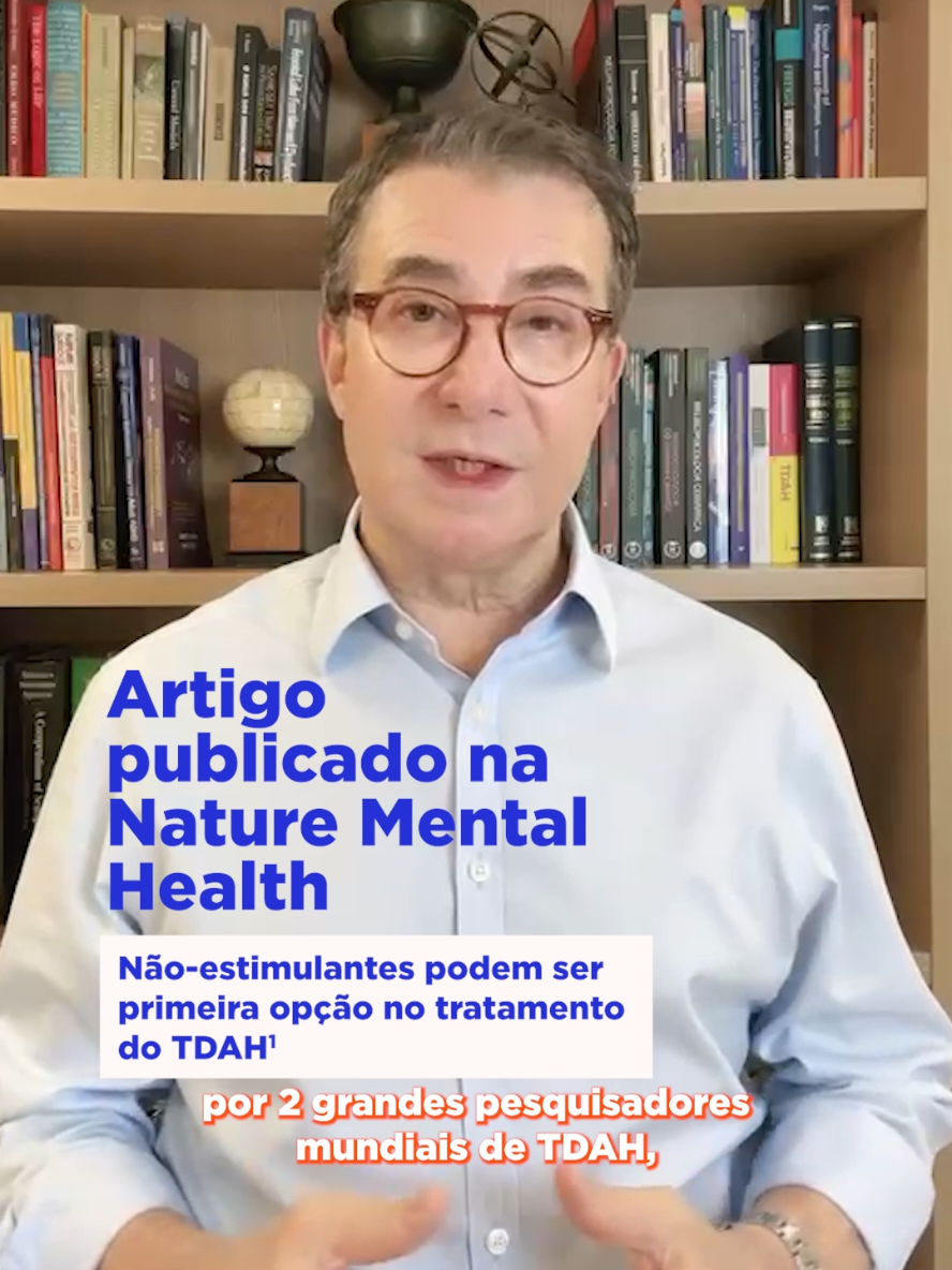 O artigo “Rethinking the role of non-stimulants in ADHD treatment”, publicado na Nature Mental Health, propõe uma mudança importante no tratamento do TDAH: medicamentos não estimulantes também poderiam ser considerados primeira linha de tratamento. Assinado por Stephen V. Faraone e Jeffrey H. Newcorn, o estudo reforça a importância de decisões mais precisas desde o início, respeitando o perfil de cada paciente. No vídeo de hoje, o psiquiatra e pesquisador do Instituto D’Or de Pesquisa e Ensino, Paulo Mattos, comenta os principais pontos do artigo. *Conteúdo patrocinado pela Apsen Referência Faraone, S. e Hewcorn, J. - Rethinking the role of non-stimulants in ADHD treatment, in Nature Mental Health, 4, 9-12 (2026). Disponível em https://www.nature.com/articles/s44220-025-00564-7 Com @Apsen Farmacêutica @TDAH Levado a Serio | Apsen  #Metrópoles *Publi 