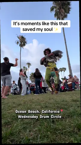 OB Wednesday Drum Circle 🌻🥁🤹🏽‍♂️🩵 #foryoupage #fyp #oceanbeach #drumcircle #cherokeenation 