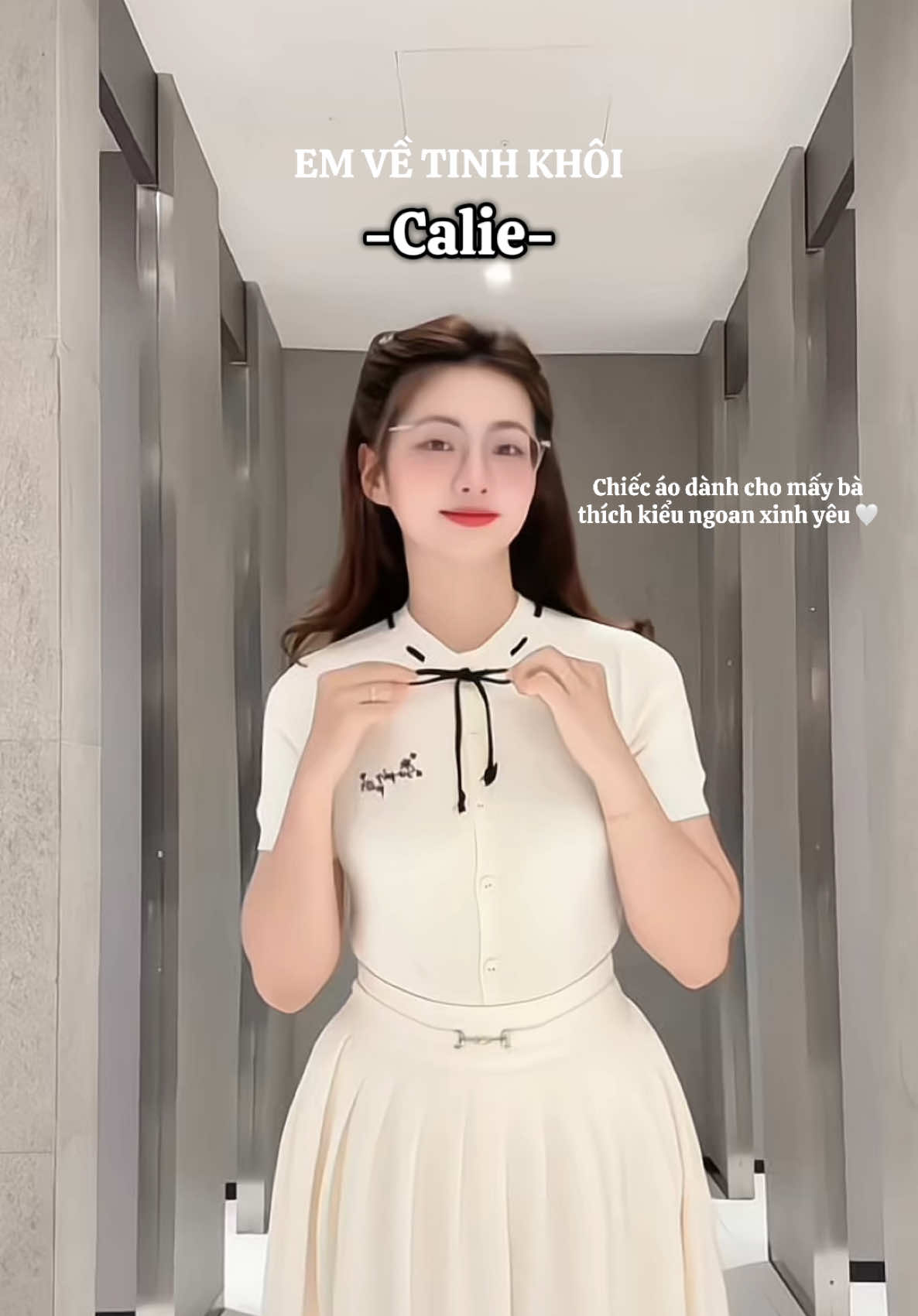 Chiếc áo dành cho mấy bà thích kiểu ngoan xinh yêu 🥰#myoutfit #viral 