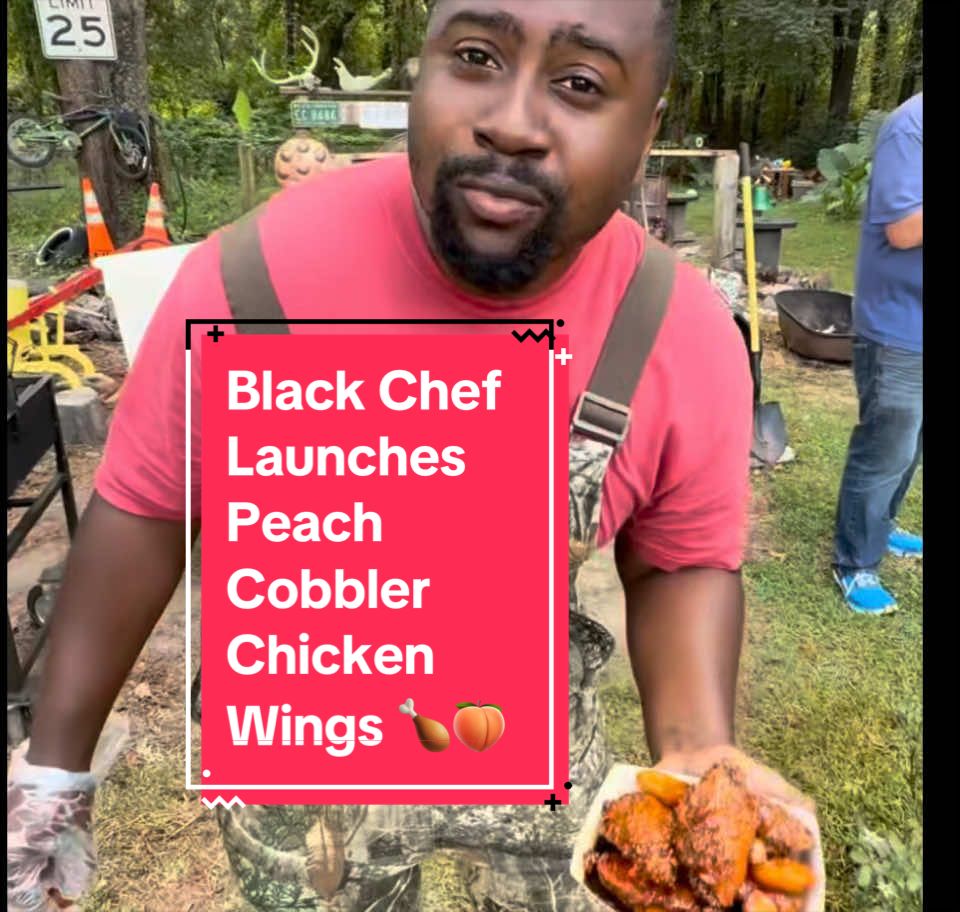 Meet the Black Entrepreneur Who Owns a Catering Company That Makes Peach Cobbler Fried Chicken Wings 🍗🍗🍑 @Premium Exotic Catering  #blackexcellence #blackownedbusiness #BlackOwned #BlackTikTok 