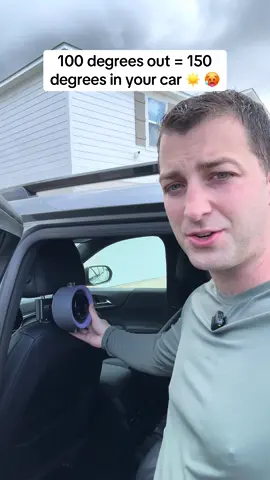 This is a wireless rechargeable portable clip on fan to help circulate the ac in your car #coolingfan #portablefan #clipfan #acfan #dealsforyoudays 