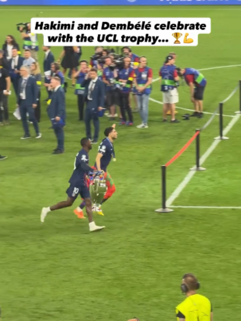 It’s back to back UCL trophies for PSG… 🏆🏆🇫🇷 #psg #championsleague #arsenal #trophy
