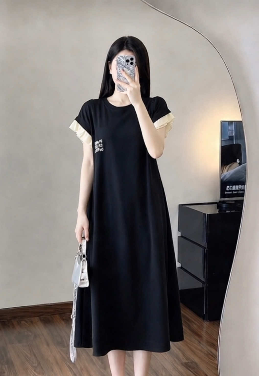 Đầm bầu xinh mùa hè chất thun cotton mềm mát dáng suông dài dễ mặc , váy đầm babydoll đẹp#viralvideo 