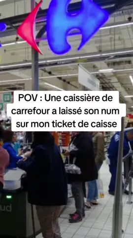 UNE CAISSIÈRE DE CARREFOUR A LAISSÉ SON NUM SUR MON TICKET DE CAISSE #histoiresms #numero #caissiere #fourire #histoiredrôle 