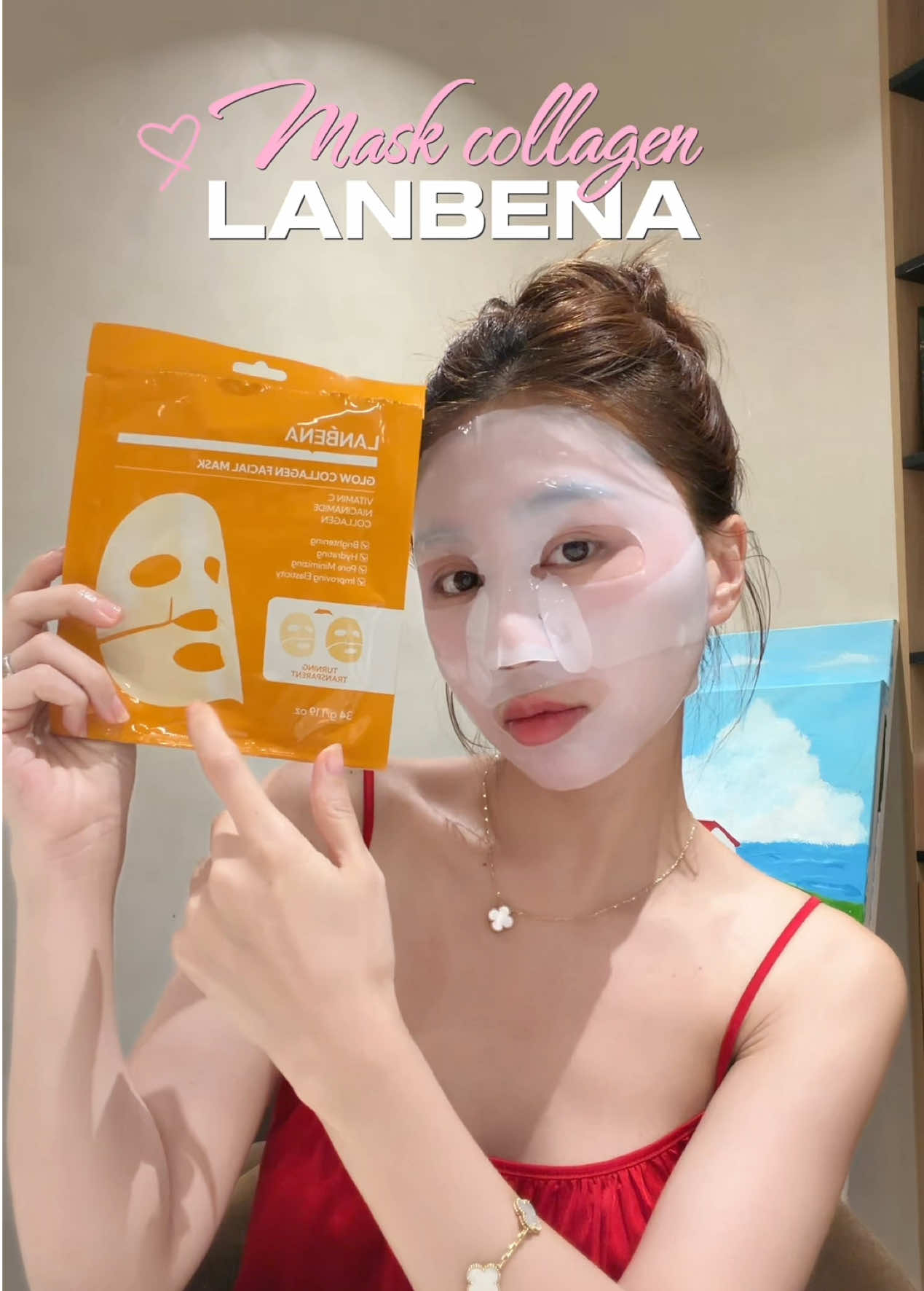 Em mask thạch này đắp êm nha mí bà 😍#lanbena #skincareroutine #VitaminC #Matnathach