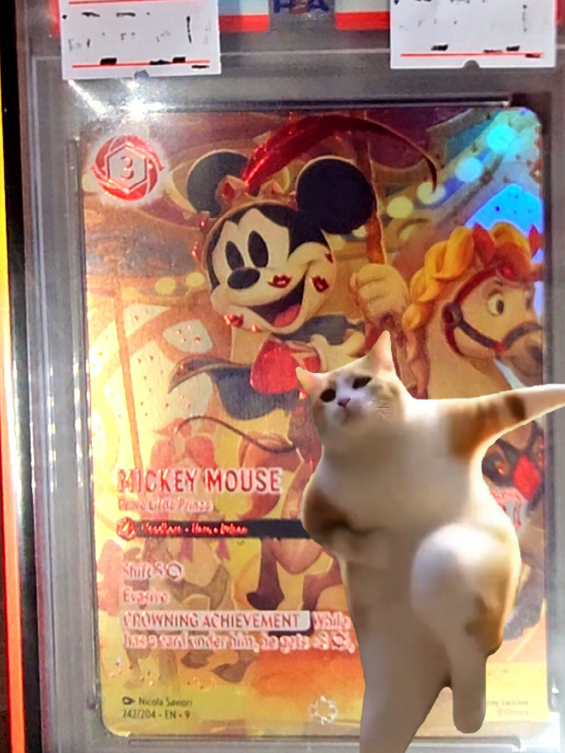 Mickey & Minie come to Castle Black TCG 🥰🎉🏰 #CastleBlackTCG  #disneyfanth #PSA10 #LORCANA #Fabled 