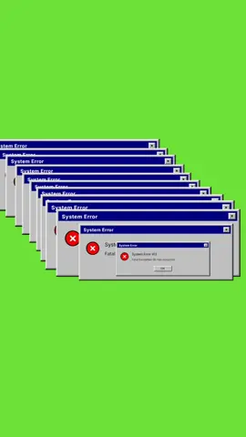 Windows error loop | Free greenscreen #overlay #fyp #greenscreen 