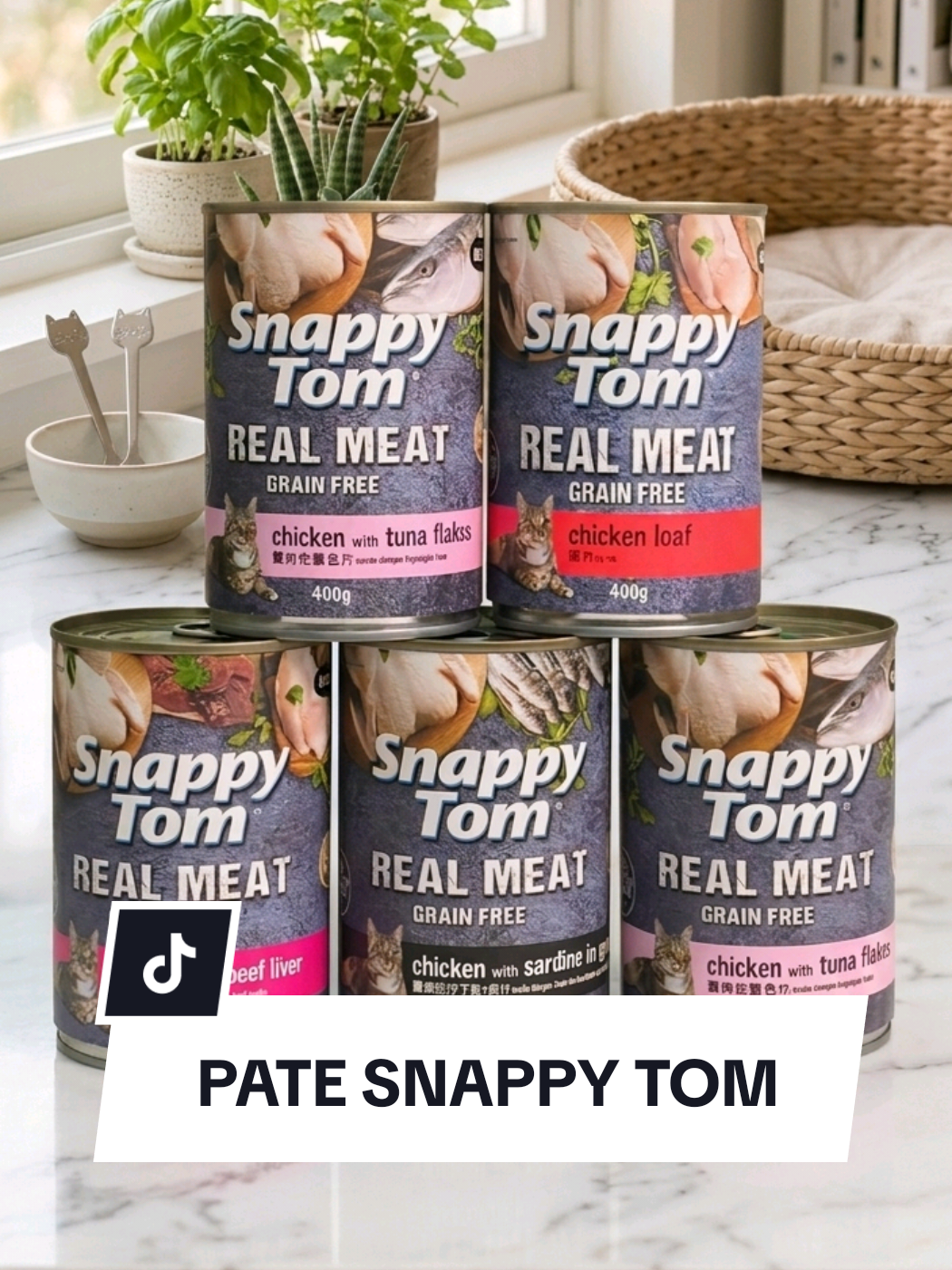 Pate giá rẻ chất lượng tốt cho mẹo. Pate Snappy Tom #patechomeo #patemeo #patesnappytom #snappytom 