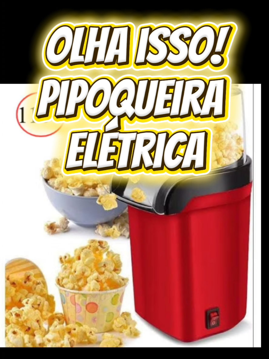 🔥 Olha isso!  Pipoqueira elétrica 110V ar quente máquina de fazer pipoca sem óleo MiniJoy YB 👀 Super prática, rápida e ideal para fazer pipoca saudável em casa! #pipoqueira #pipoqueiraeletrica #pipoca #pipocasemoleo #cozinha 