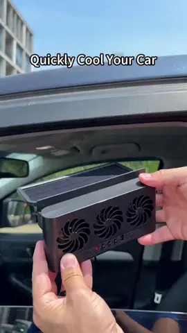 POV: Your car’s heat problem is OVER 😫 This solar fan cools it in SECONDS 🔥 #CarHack #CoolCar #TikTokMadeMeBuyIt #CarAccessory