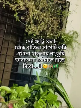 সেই ছোট্ট বেলা  থেকে ব্রাজিল সাপোর্ট করি এখনো ছাড়লাম না,তুমি ভাবতেসো তোমাকে ছেড়ে দিবো....!!🇧🇷🫤🫶🏼#frypgシ #foryoupage #pppppppppppppppp #trending #tiktok 