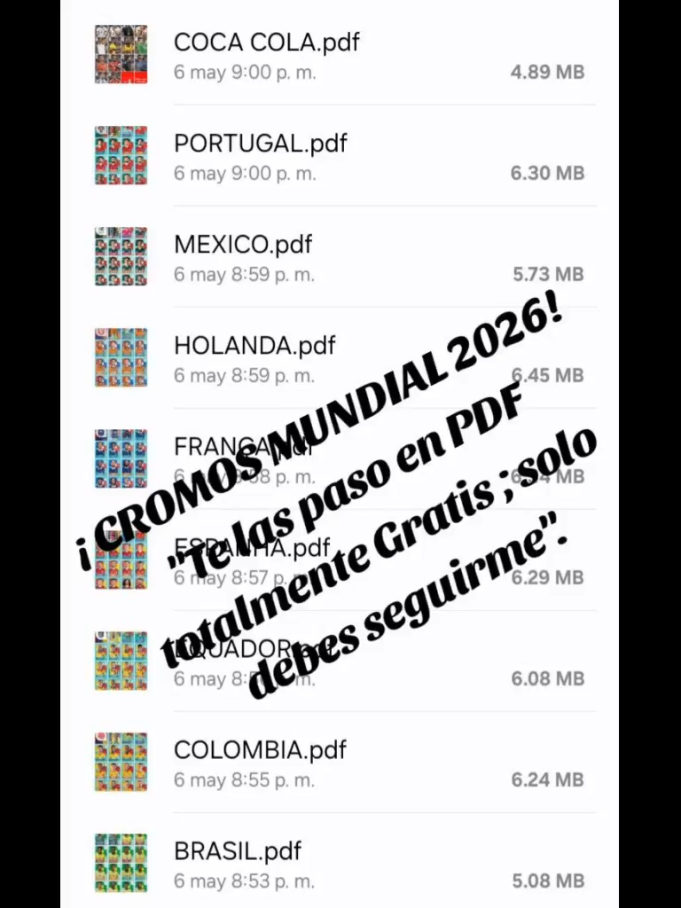 🎯 ¿Ya viste cuánto cuestan las figuritas del álbum Panini? 😱💸 Cada sobre cuesta más y completar tu álbum se está volviendo un gasto enorme... 😩 ✅ ¡Tengo la solución! 🔥 Figuritas Panini IMPRIMIBLES por solo S/ 5 🔥 📌 Calidad lista para imprimir 📌 Completa las que te faltan sin gastar de más 📌 Entrega inmediata después de tu compra 📌 Recíbelo al instante en tu celular ⚽ No sigas pagando de más por sobres y figuritas difíciles de encontrar. 💰 Todo por solo S/ 5 📲 Escríbeme al WhatsApp: https://wa.me/51932042525 📞 941 396 622 Enviame quiero el albun 😱 ¡No te quedes sin las más difíciles! 💯 Calidad garantizada 📦 Entregas rápidas #panini #envio #tiktokperu #figuritas #albun #albun2026 #mundial2026 #figuritasmundial #mundial #seleciones #albunpanini2026 #panini2026 #gratis #peru #fly #futbol #viral #ecomerce#CompraDigital #albun #panini #mundial #gratis #mundial2026 #figuritas #ecomerce #albun2026 #futbol #ParaTi #panini2026 #Oferta #tiktokperu #viral #seleciones #peru #fly #figuritasmundial #albunpanini2026