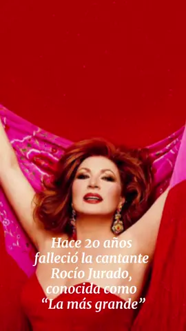 Hace 20 años fallecía Rocío Jurado, conocida como “la más grande”. Quizá la mejor cantante de habla hispana de todos los tiempos.  #rociojurado #rociojuradolamasgrande #lamasgrande 