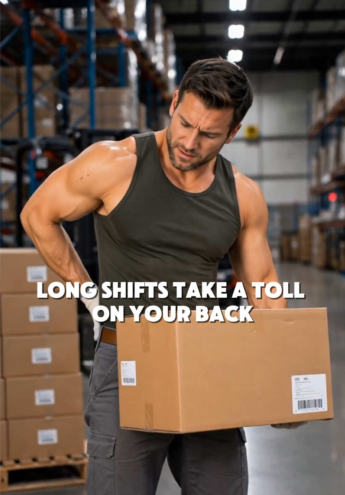 The Back Support Belt Every Warehouse Worker Needs #warehouselife #backsupport #HeavyLifting #safetyfirst #bluecollarlife 