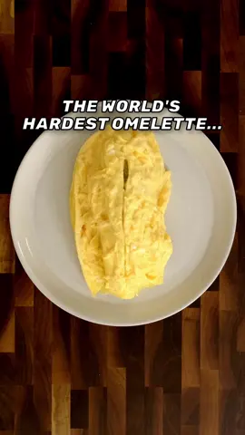 How to make the World's Hardest Omelette in a stainless steel pan Tips for making Omurice in stainless steel... 1. Use a thick pan with a smooth surface. I used the 8 inch nanobond pan from @Hestan Culinary  2. Use 3 eggs whipped till smooth.  3. Use both oil AND butter, the milk solids in the butter help to stop sticking, and the oil helps prevent the butter from burning.  4. You have to cook fast, so have all your tools ready to go before pouring in the eggs.  5. Keep trying. This took me 5-6 tries to get right, but now I feel really confident making anything in my stainless steel.  #omurice